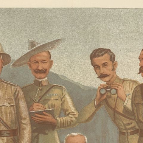 Vanity Fair Military Chromolithograph, Lord Roberts & Generals, Boer War, 1900, close-up 3