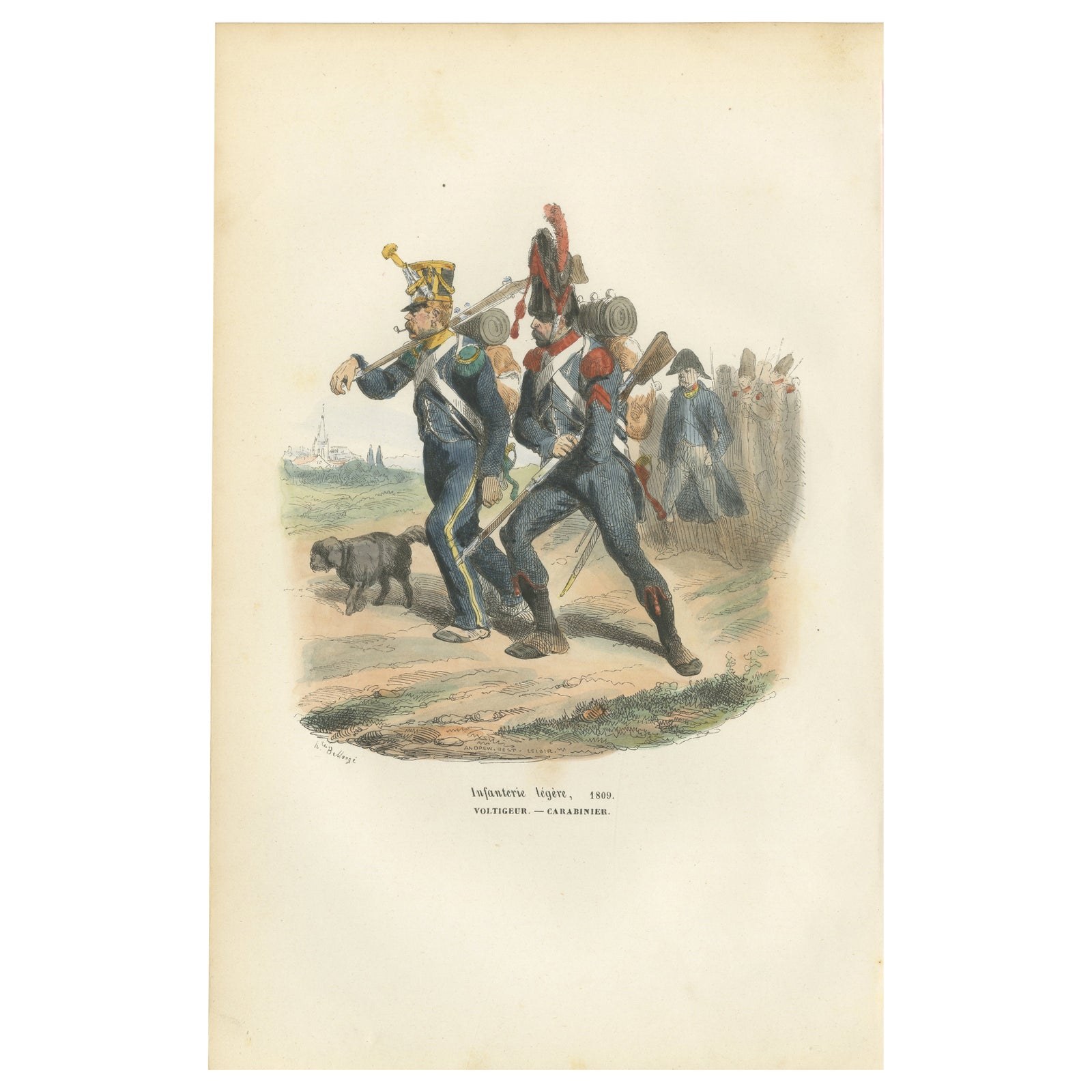 Napoleonic Light Infantry, Voltigeur and Carabinier, French Army, 1843