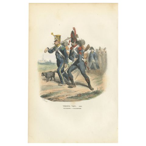 Napoleonic Light Infantry, Voltigeur and Carabinier, French Army, 1843