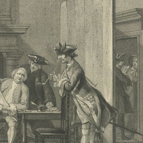 Fine Engraving of the 2nd Corps de Garde in the Low Countries 'Holland', 1760, close-up 2