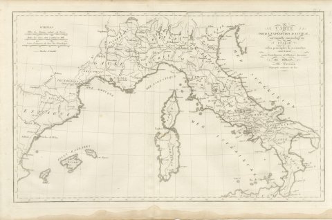 Hannibal's Expedition into Italy with His Marches Traced, d'Anville, 1818, view 2