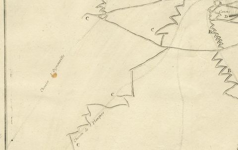 Attack Plan of Douay Fortress, France, 1710 Siege, Brussels c.1720 Map, close-up 1