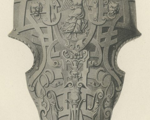 Sixteenth Century Chanfron, Soltykoff Collection, Antique Print, 1851, close-up 3