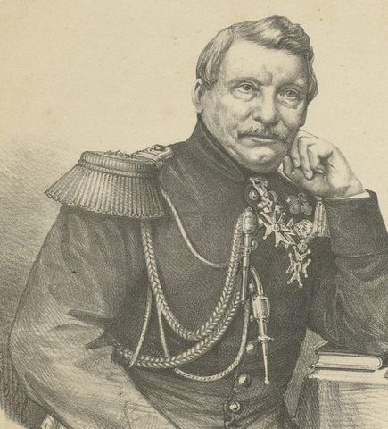 Antique Portrait of a Dutch Officer Named Jan Van Swieten 1874, close-up 1