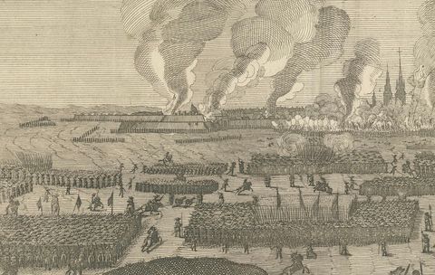 1658 Siege of Copenhagen by Swedish Forces: A Panoramic Perspective, close-up 2