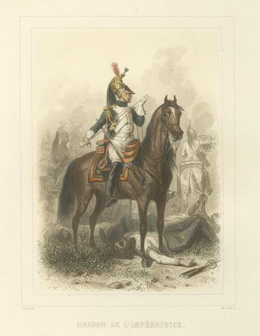 Napoleonic Battle Cavalry, Mameluke, Chasseur, and Empress Dragoon, 1859, close-up 1