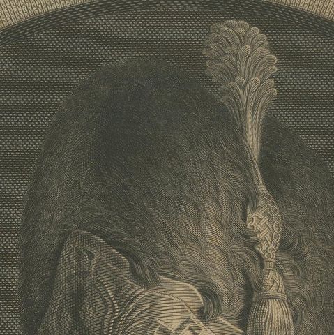Copper Engraving of a Sapper of the Swiss Guards at the Vatican, 1779, close-up 3