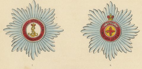 Orders of Russia, Saint Alexander Nevsky and Saint Anne, Plate LXV, 1844, close-up 1