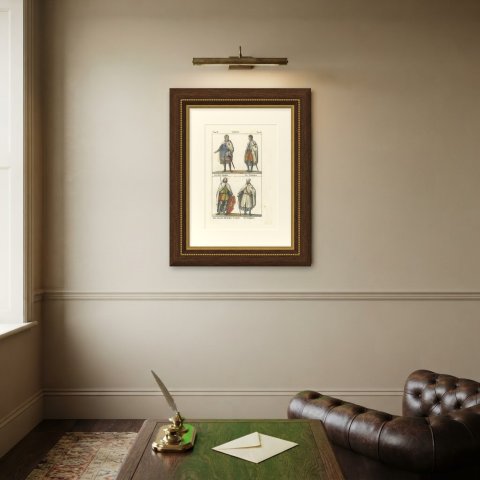 Knights of the Holy Sepulchre, Teutonic Order and Templars, Lithograph, 1842, shown framed on a wall