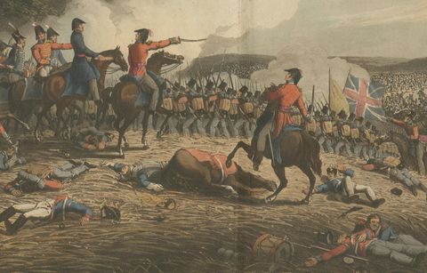 The Battle of Waterloo: The British Repel Napoleon’s Final Attack, June 18, 1815, close-up 2