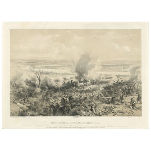 Fierce Crimean War Battle at Kalafat, Ottoman Victory over Russian Forces, 1854