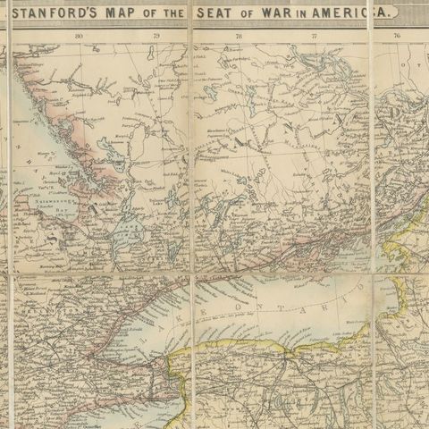 American Civil War “Seat of War” Map, Published Just After Bull Run, 1861, close-up 3
