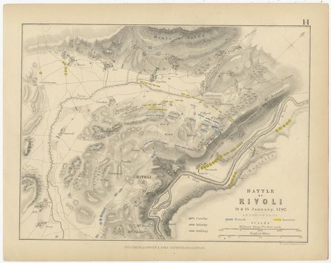 Set of 8 Battle Plans, Rivoli, Arcole, Mantua, Marengo, Hohenlinden, 1852, view 4
