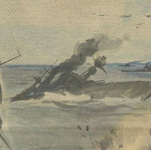 Vintage World War II Prints of the Italian Newspaper 'Gazzetta del Popolo', 1941, close-up 2