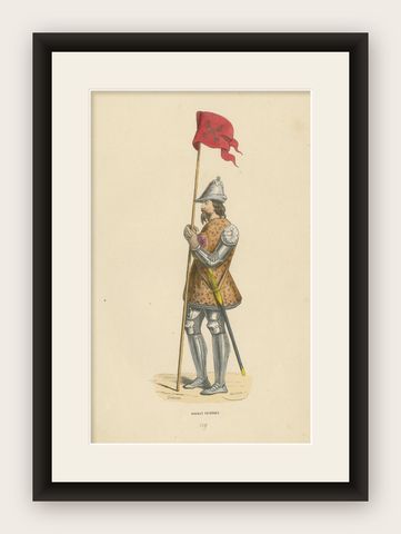Standard-Bearer of Venice: Military Splendor of the Renaissance, 1847, shown framed