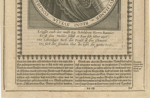 Johann Banér, Swedish General of the Thirty Years’ War, Engraving, 1640, close-up 2