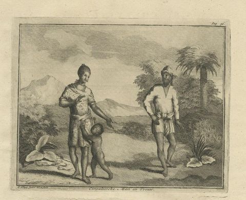 Old Print of the Fort at Batticaloa in the Eastern Province Sri Lanka (Ceylon), close-up 2