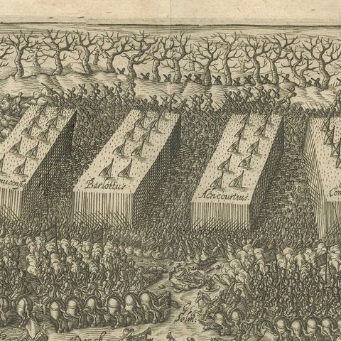 Battle of Turnhout 1597, Dutch and English Victory over Spanish, Published 1700, close-up 3