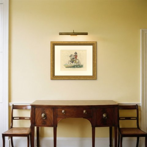 Lieutenant General Sir Eyre Coote on a Rearing Gray Horse, 1816, shown framed in a room