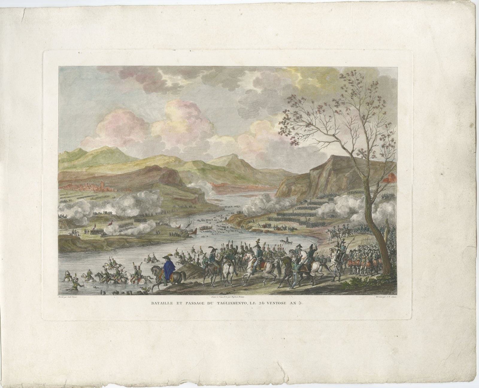 Battle of the Tagliamento 1797, Napoleonic Wars River Crossing Scene, 1808