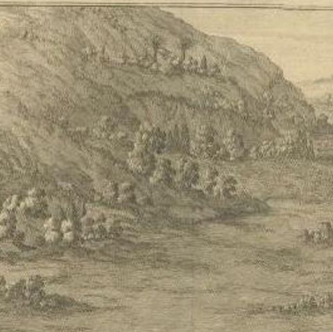 Antique Roman Battle Print of Scipio's Front by Duncan, c.1753, close-up 1