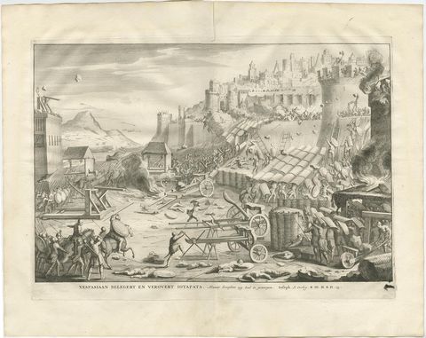 Emperor Vespian Besieging and Conquering Iotapata 'Yodfat', 1725, view 2