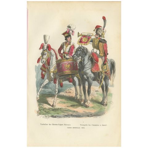 Polish Chevau-Légers Musicians, Imperial Guard, Napoleonic Uniforms 1843