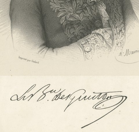 Baron Desgenettes, French Military Physician, Lithograph by Maurin, circa 1830, close-up 2