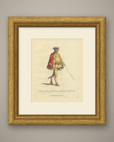 Colonel of the Pandours and Master of the Watch in 1742, Jefferys Plate, 1757, shown framed