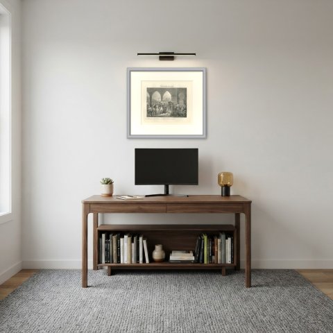 Plague Victims of Jaffa, Napoleon and the Sick, Antique Madou Lithograph, 1827, shown framed in a room