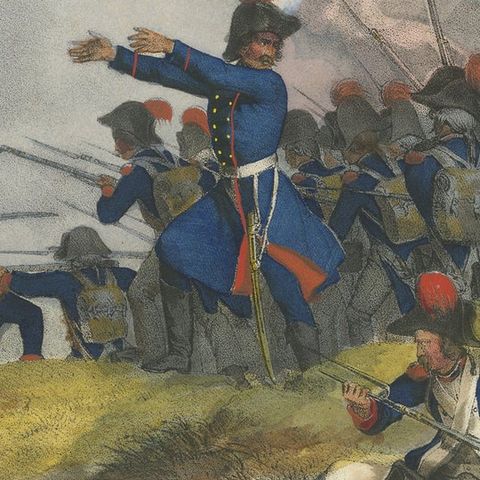 Original Antique Print of Mountain Warfare: The 1834 Alpine Encounter, c.1834, close-up 4