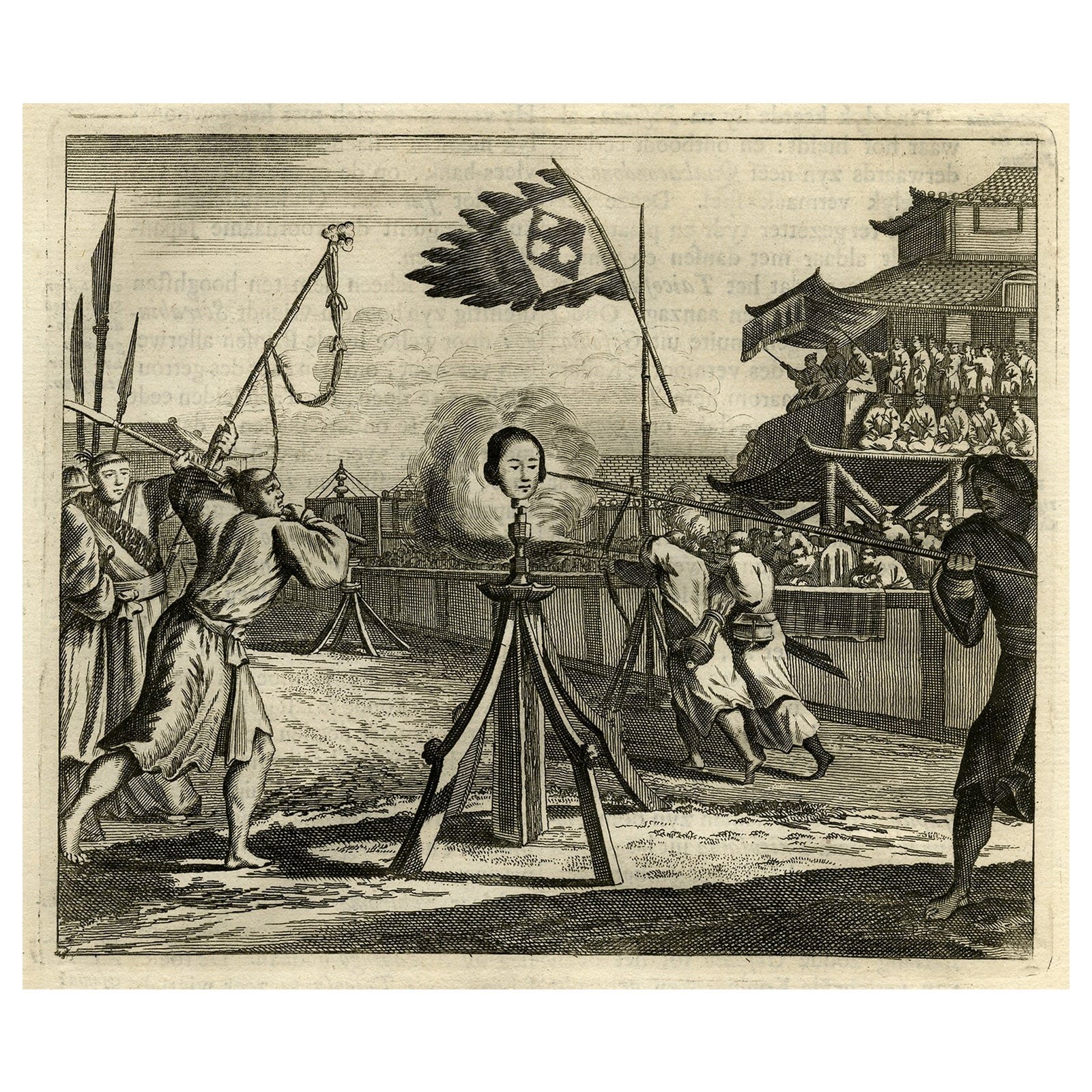 Jousting Tournament in Japan, Held to Honor Toyotomi Hideyoshi in Jurazu, 1669