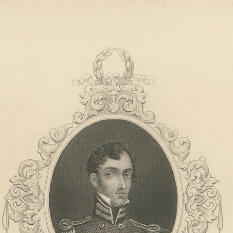 Antique British Military Portrait Print, Sikh War Generals, c.1850, close-up 3