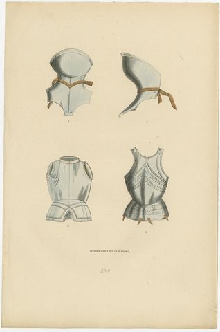 Armaments of Yore: A Study of Medieval Helmets and Armor, 1845, view 3