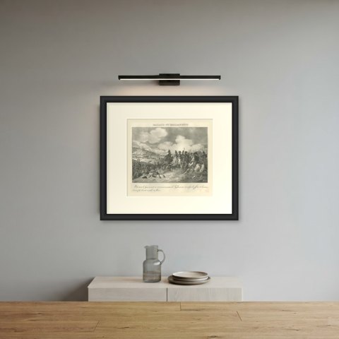 Crossing the Tagliamento, the Line Advances, Antique Madou Lithograph, 1827, shown framed on a wall
