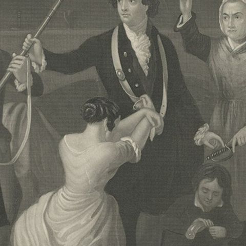 Antique Print of a Scene in American Revolution, The Spirit of '76. '1862', close-up 2