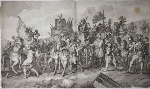 Military Procession with Spoils of War After Gerard de Lairesse Rossetti, ca1700, view 2