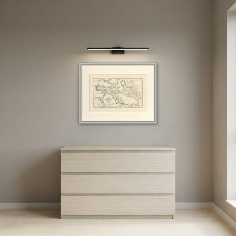 Alexander the Great's Expedition to the Indus, d'Anville Map, 1818, shown framed in a room