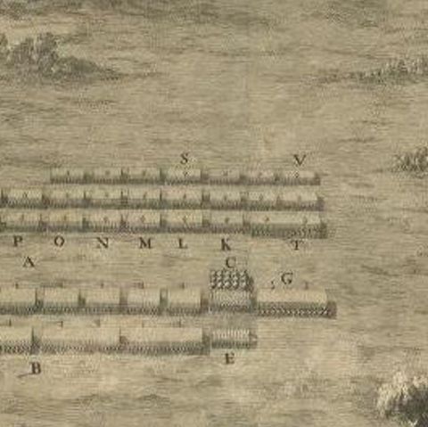Antique Roman Battle Print of Scipio's Front by Duncan, c.1753, close-up 2
