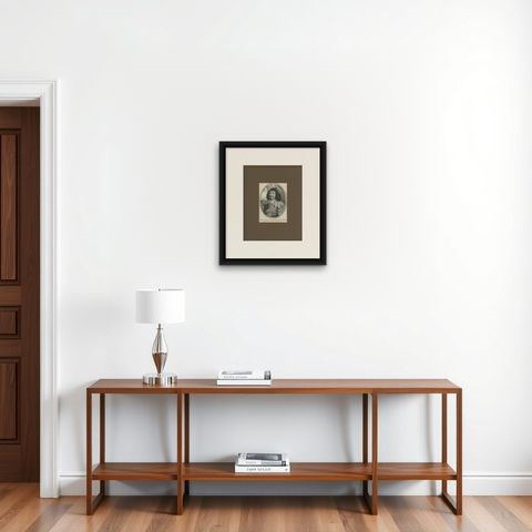 Antique Portrait of General Adrian Von Enckevort, shown framed on a wall