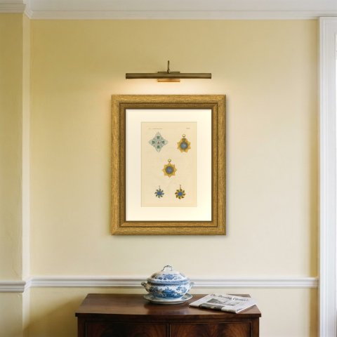 Baden and Great Britain, Order of British India, Plate LXXXIX, 1844, shown framed on a wall