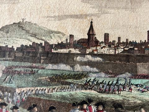 Optical View Depicting the Siege of Barcelona, Spain, ca.1765, view 5