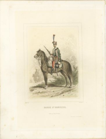 Napoleonic Cavalry Uniforms, Honor Guard, Dutch and Polish Lancers, 1859, view 2