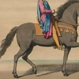 Medieval Italian Equestrian Figures & Tournament Judges, Bonnard 1860 Set, close-up 3