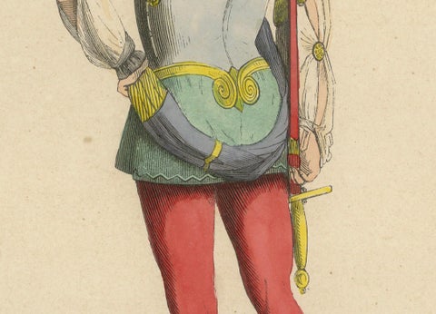 The Italian Archer: A Study in Renaissance Military Fashion, 1847, close-up 2