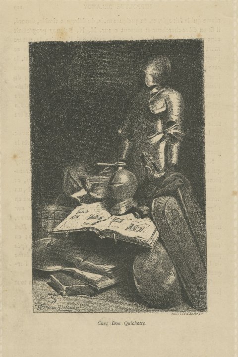 Chez Don Quichotte, Armor Still Life after Hippolyte Delanoy, circa 1880