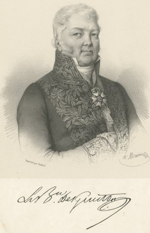 Baron Desgenettes, French Military Physician, Lithograph by Maurin, circa 1830