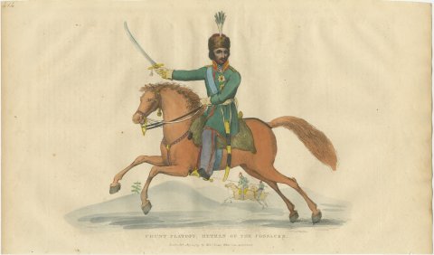 Count Platov, Hetman of the Cossacks, with Lancers Beyond, 1815, view 2