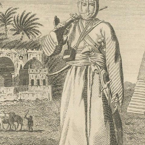 Mamluk Elegance: Military and Ceremonial Attire in Egypt, 1801, close-up 6