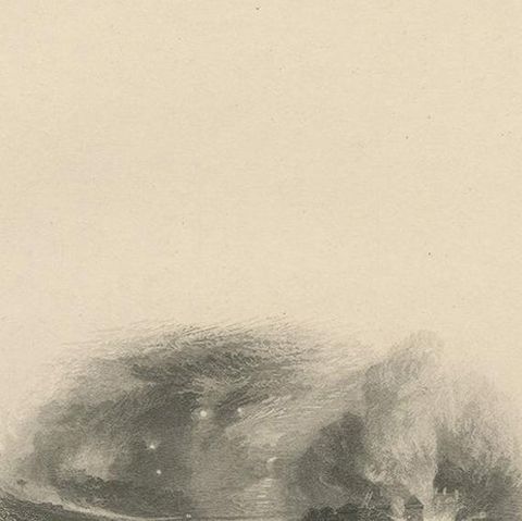 Antique Print of the Battle of Waterloo by Murray, '1833', close-up 2